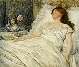 Jean Francois Raffaelli Canvas Paintings - La belle endormie